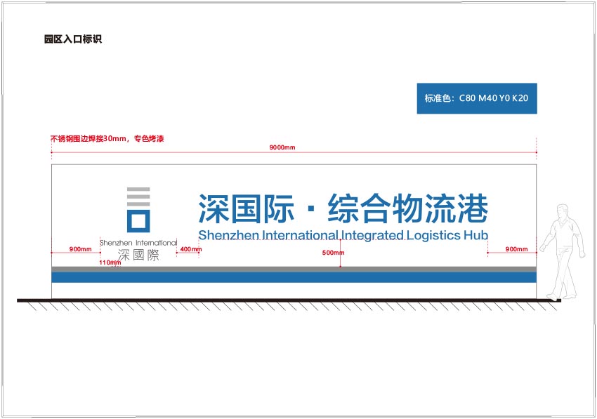 深国际（江阴）高端制造业供应链项目园区导示系统制作安装