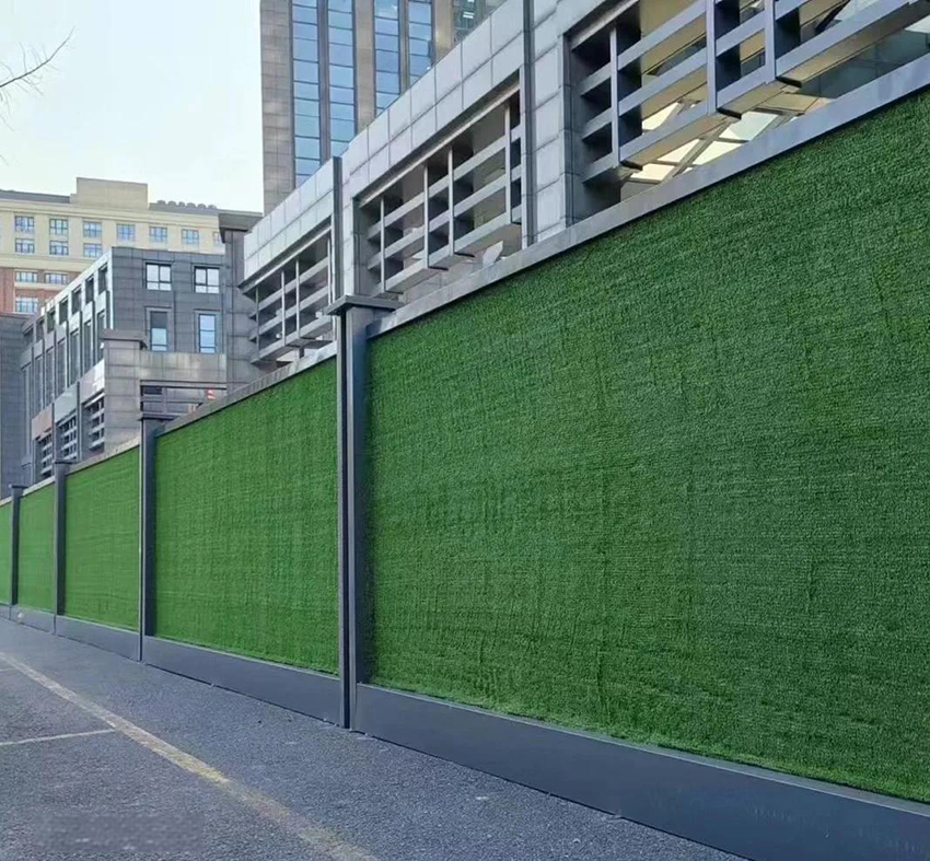 施工围挡制作铺设草坪制作安装宣传标语